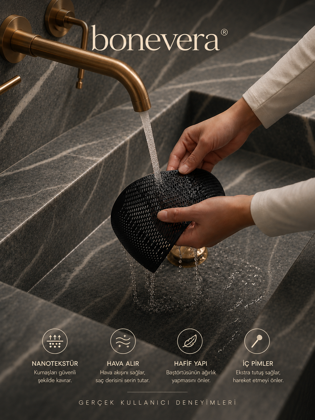 Bonevera® İğnesiz Kaymaz Bone